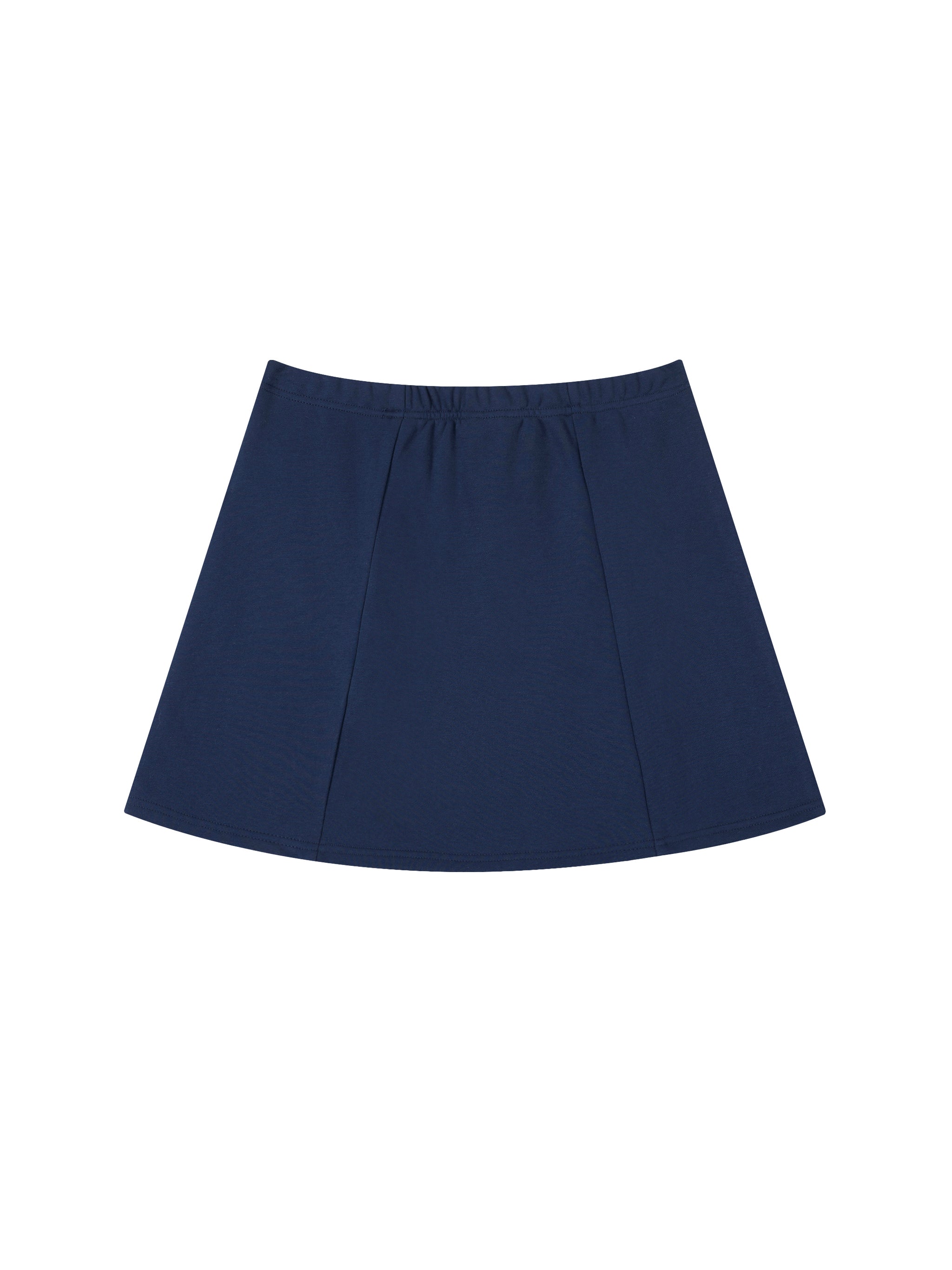 Contrast Side Stripe Slit Skirt