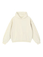Contrast Tape Raw Edge Double Layered Hoodie