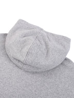 Contrast Tape Raw Edge Double Layered Zip Hoodie