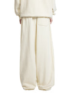 Contrast Tape Straight-Leg Sweatpants