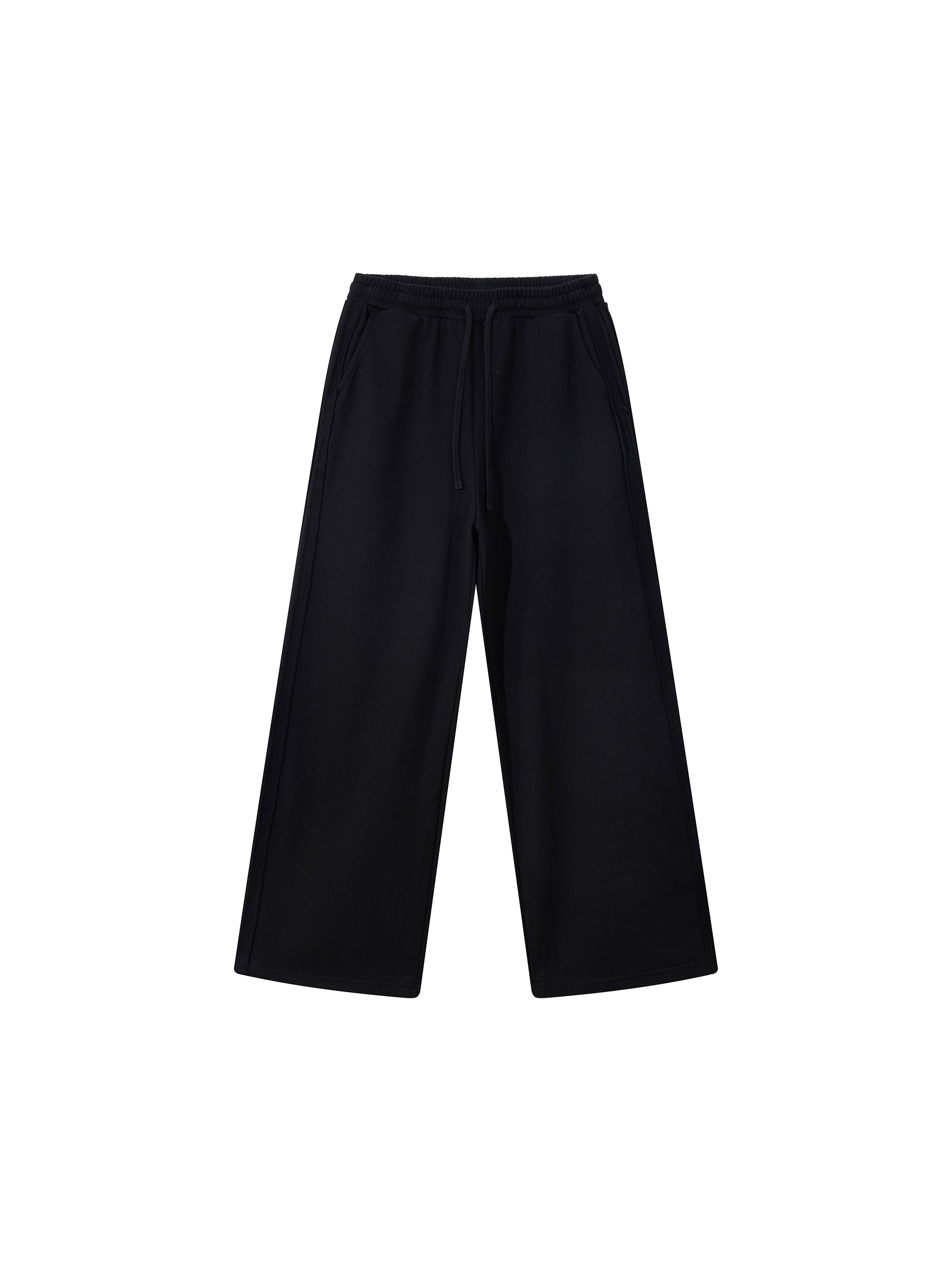 Contrast Tape Straight-Leg Sweatpants