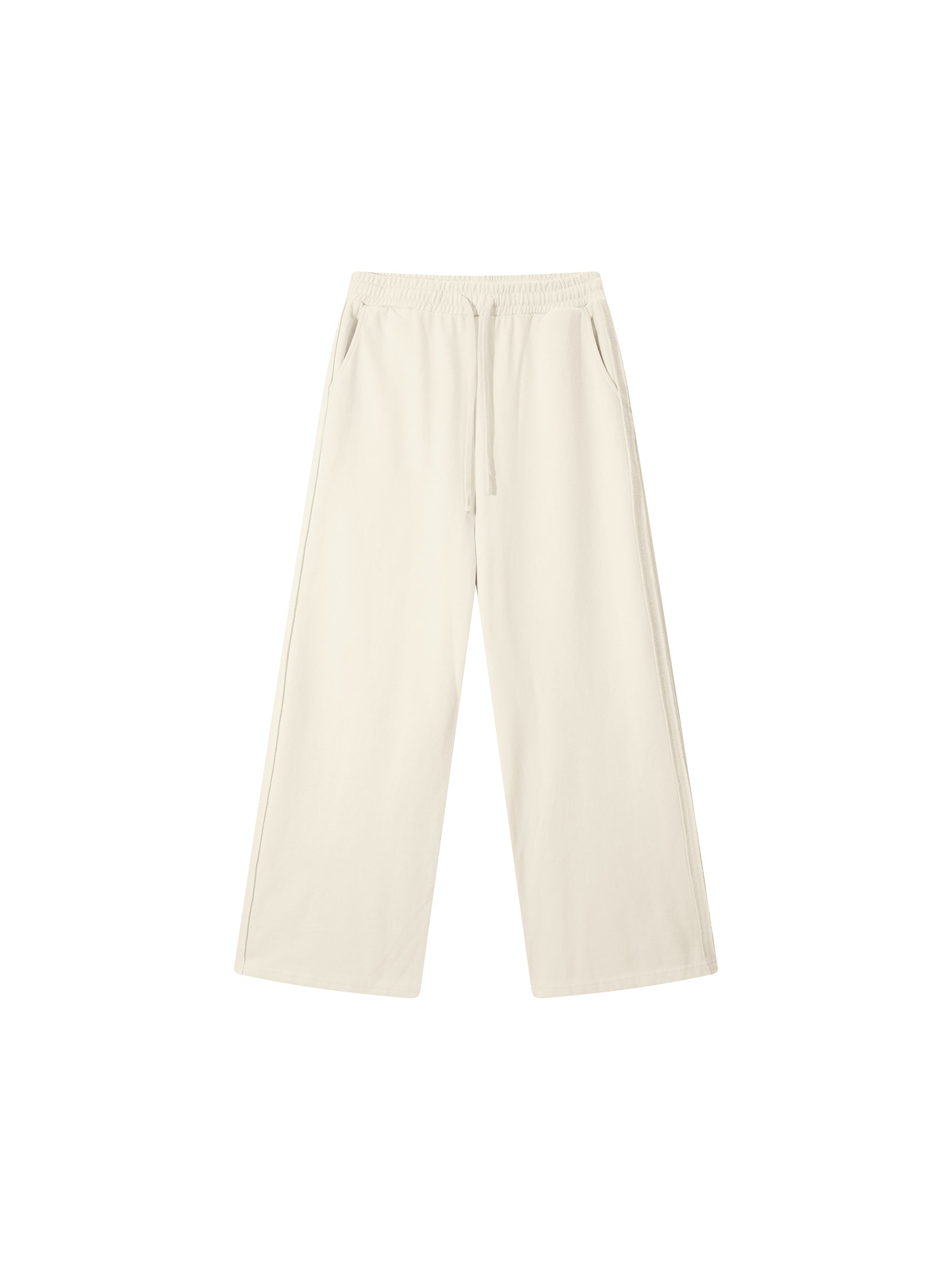 Contrast Tape Straight-Leg Sweatpants