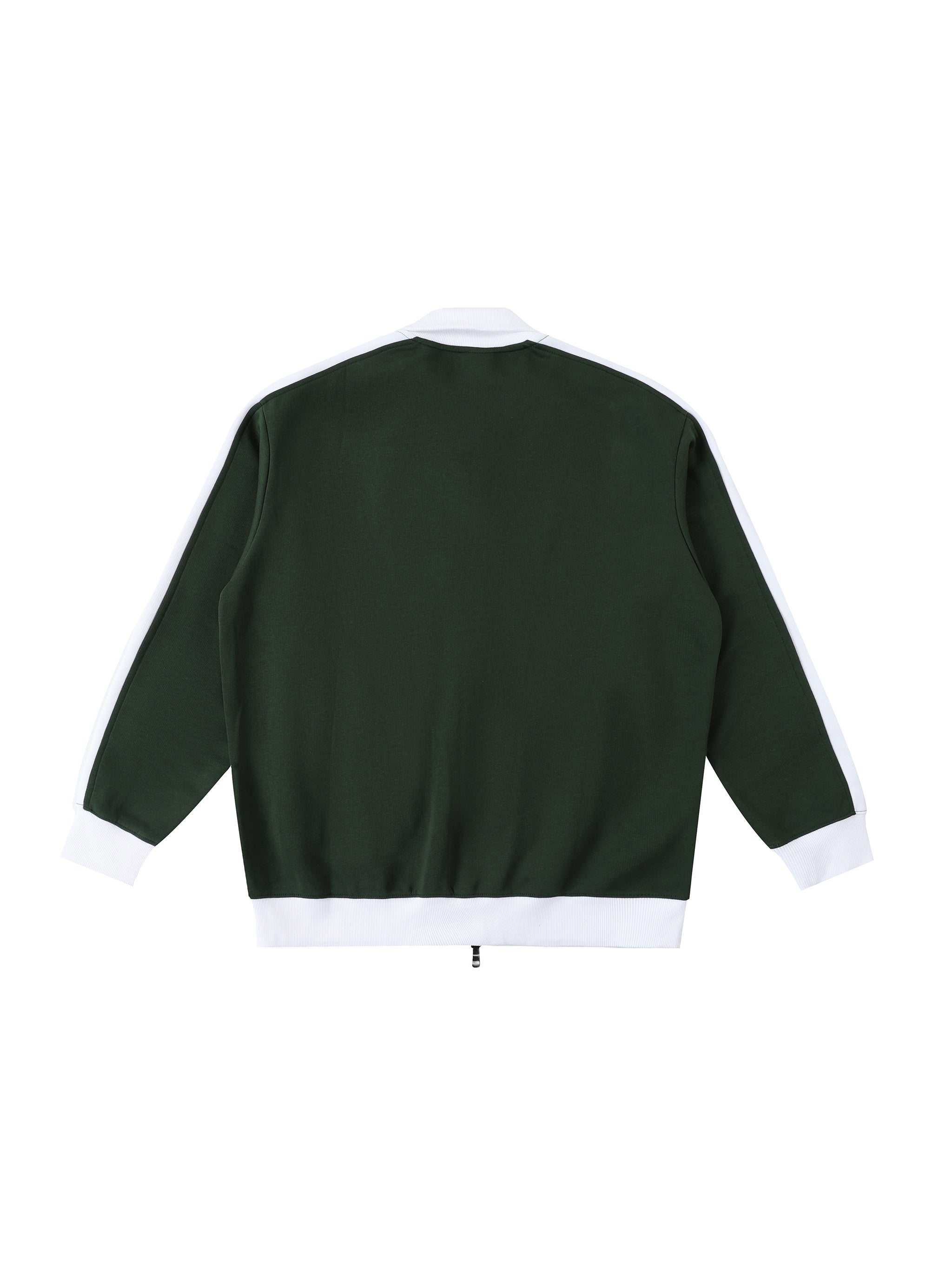 Contrast Trim Stand Collar Jacket