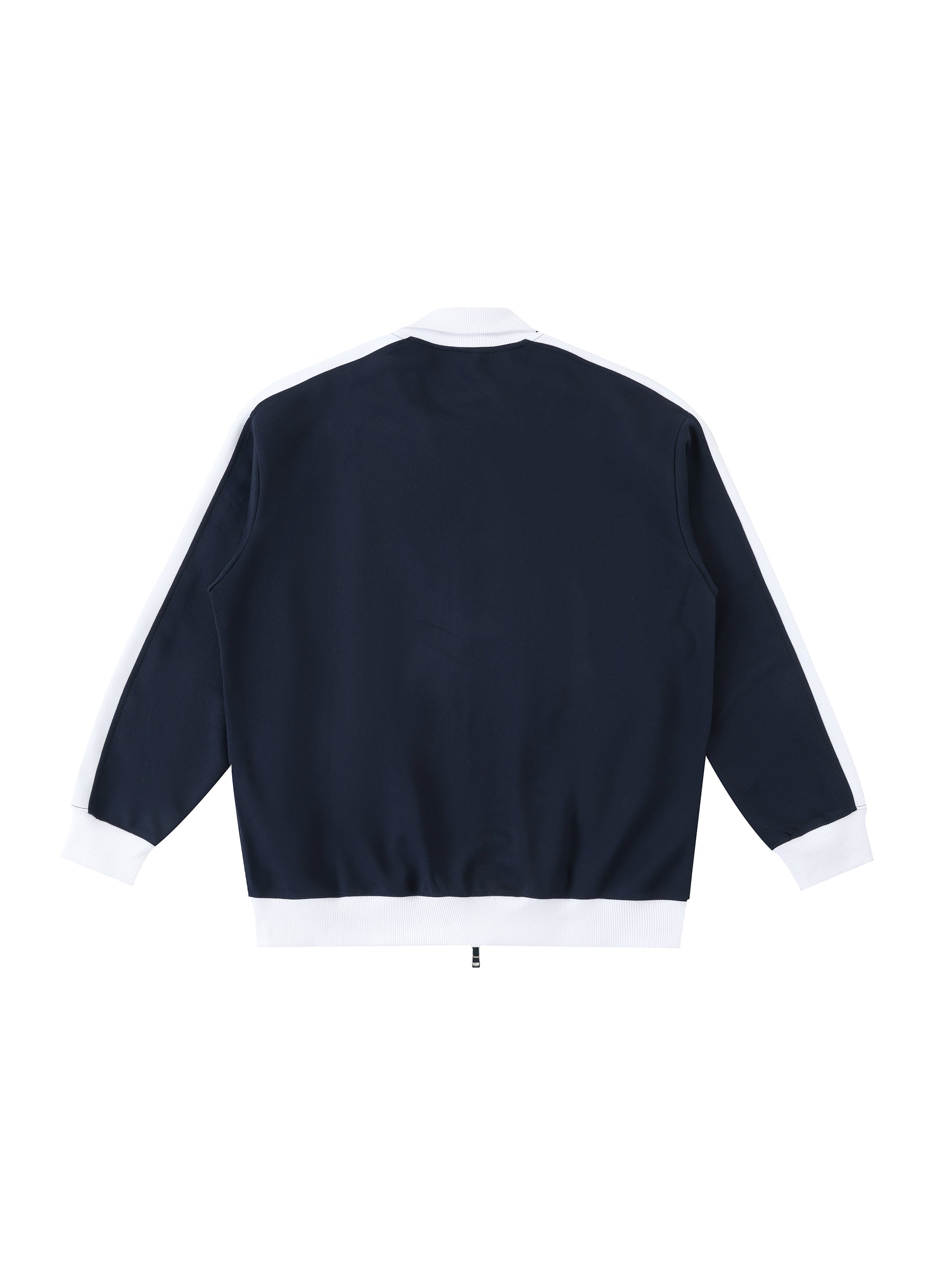 Contrast Trim Stand Collar Jacket