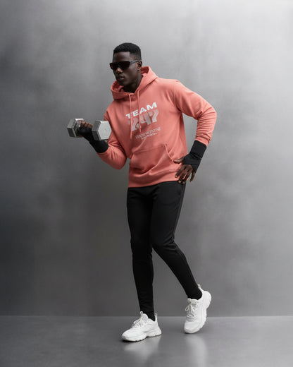 TEAM 247 CORAL PERFORMANCE HOODIE