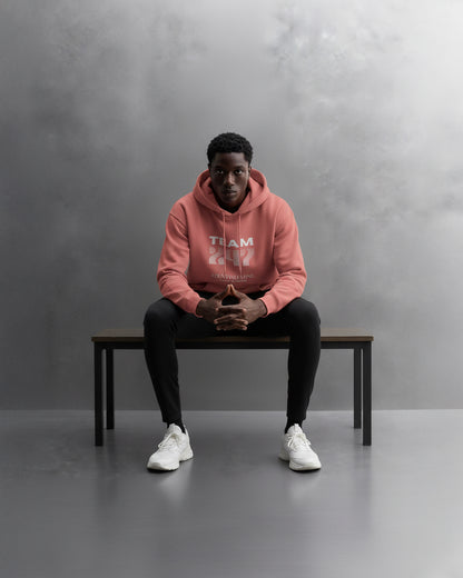 TEAM 247 CORAL PERFORMANCE HOODIE