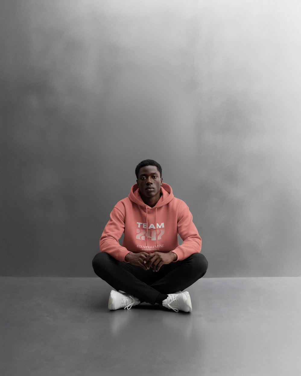 TEAM 247 CORAL PERFORMANCE HOODIE