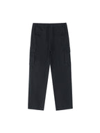 Cotton Elastic-Waist Cargo Pants