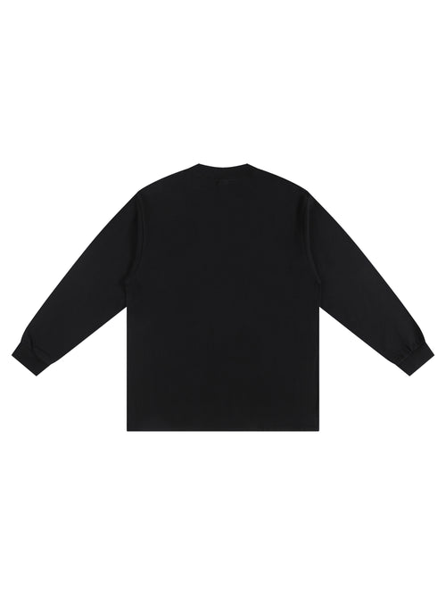 Crew Neck Drop Shoulder Long Sleeve Shirt