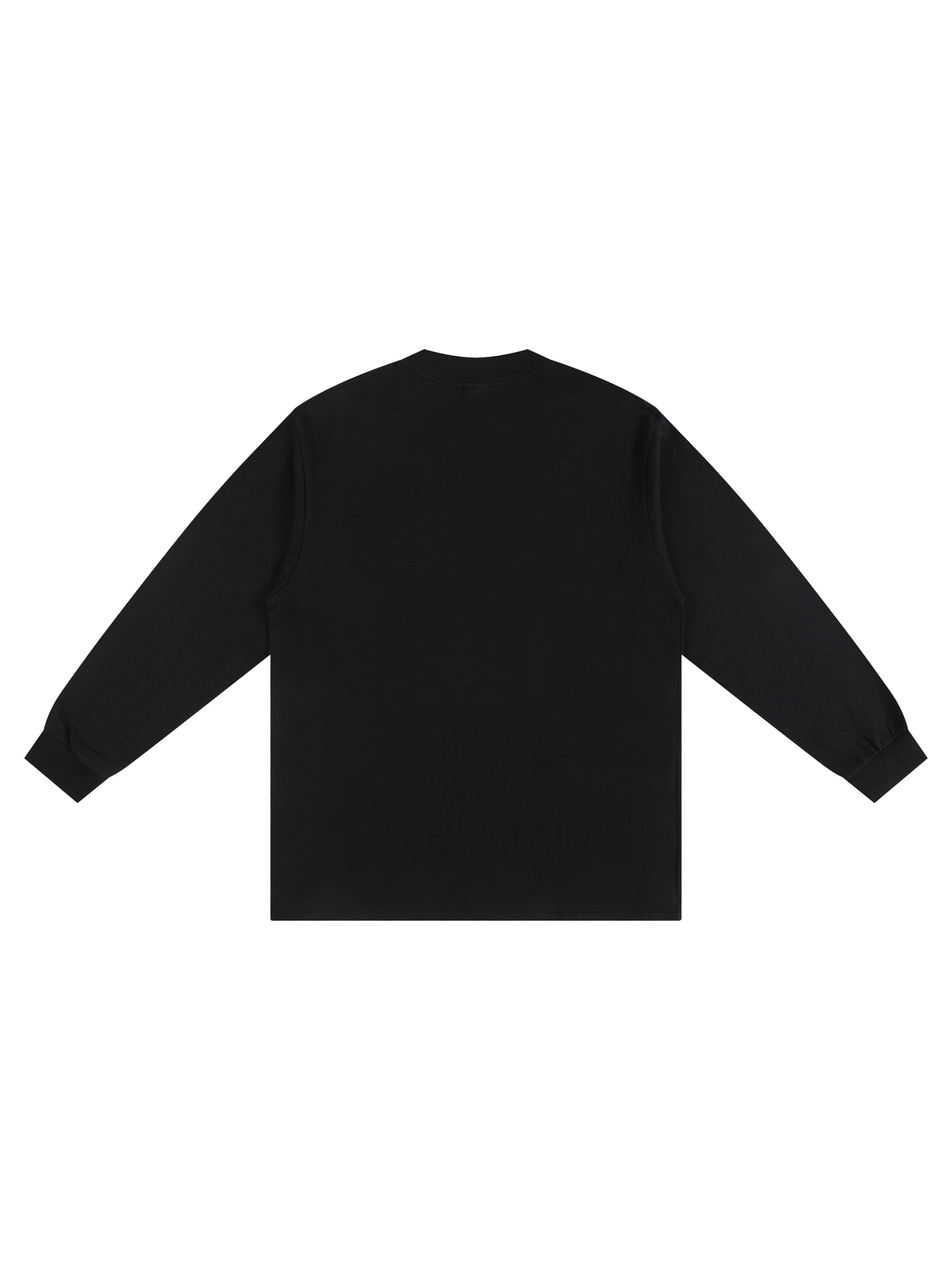 Crew Neck Drop Shoulder Long Sleeve Shirt
