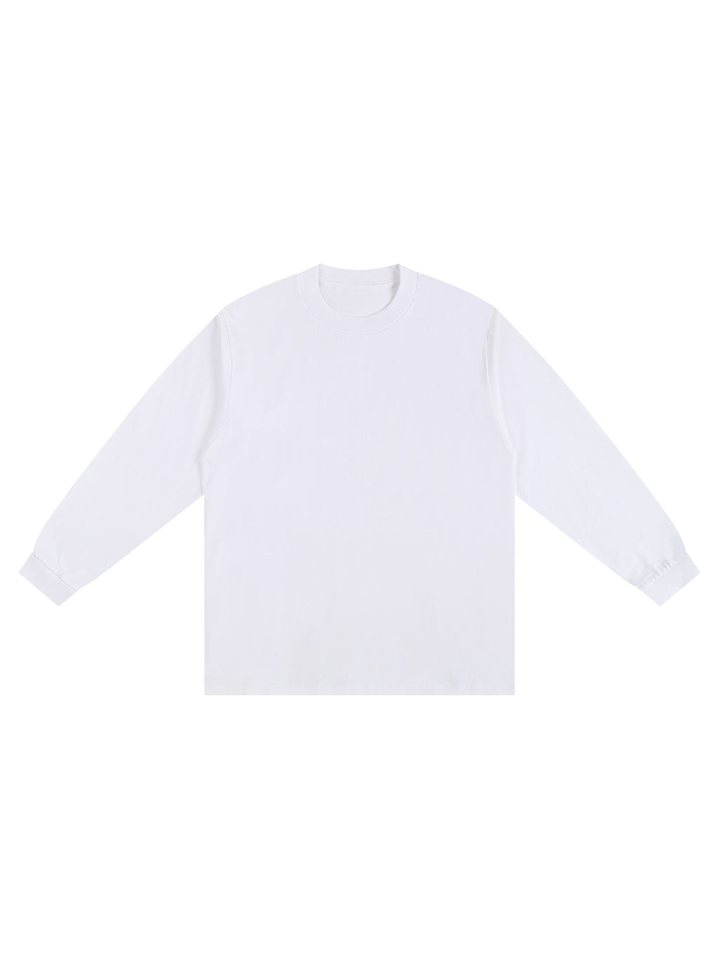 Crew Neck Drop Shoulder Long Sleeve Shirt