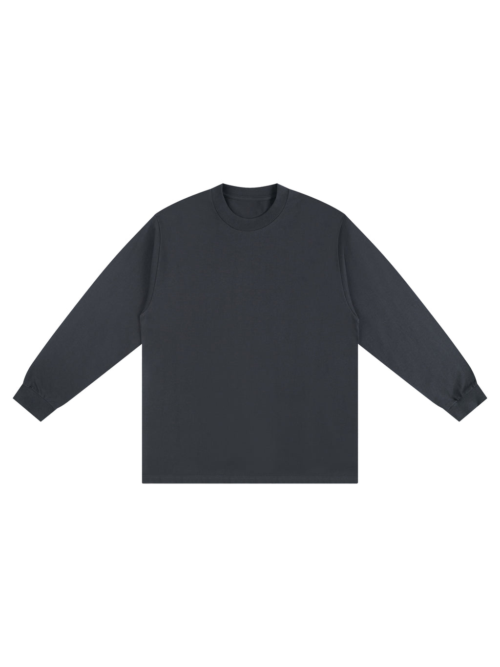 Crew Neck Drop Shoulder Long Sleeve Shirt