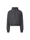 Cropped Half-Zip Sweatshirt