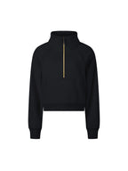 Cropped Half-Zip Sweatshirt