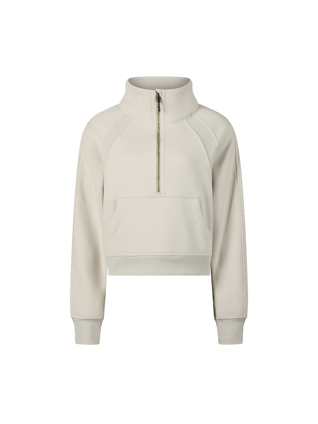 Cropped Half-Zip Sweatshirt
