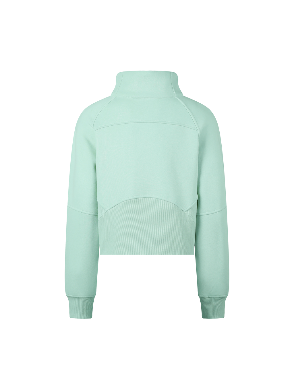 Cropped Half-Zip Sweatshirt
