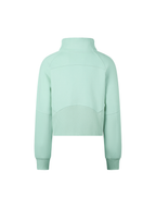 Cropped Half-Zip Sweatshirt