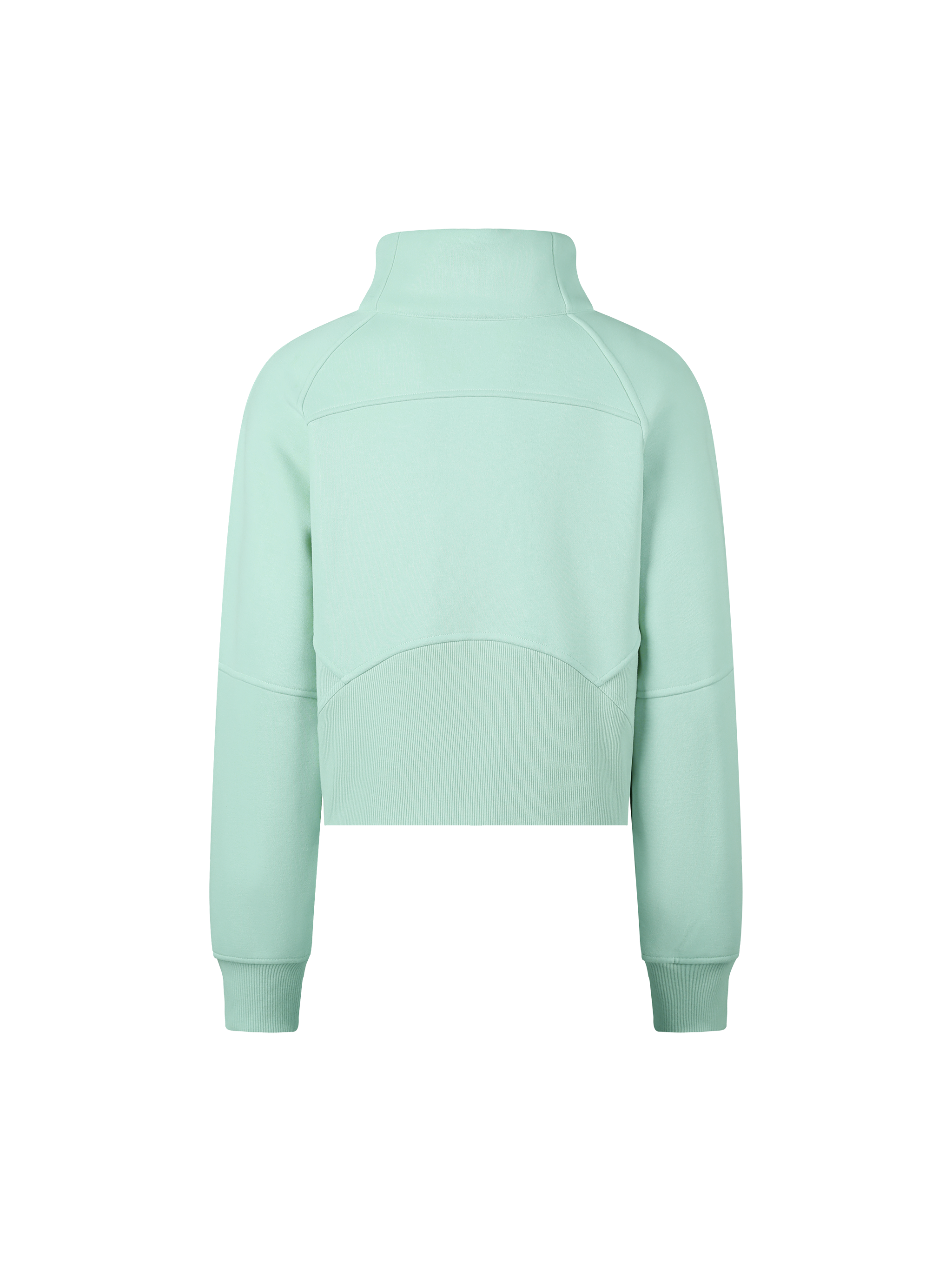Cropped Half-Zip Sweatshirt