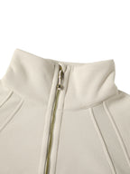 Cropped Half-Zip Sweatshirt