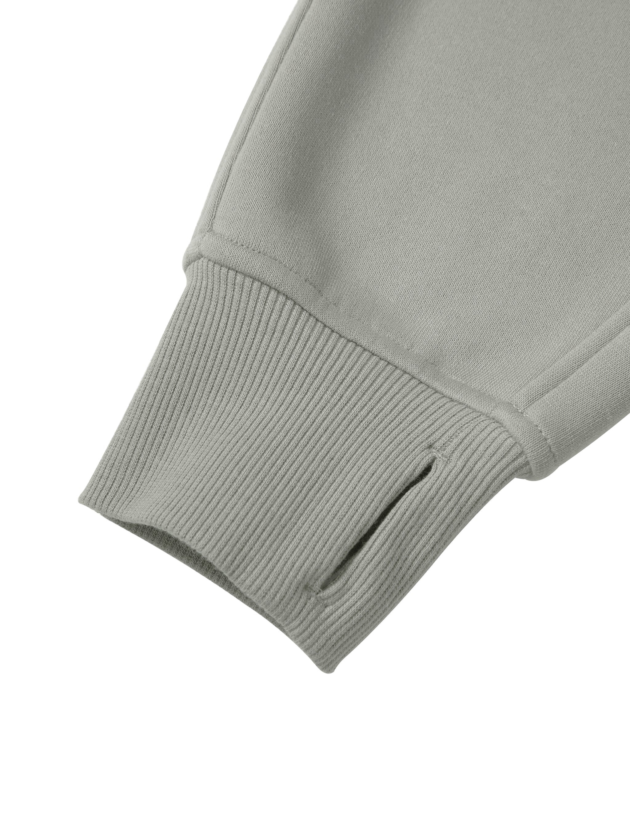 Cropped Zip-Through Hoodie