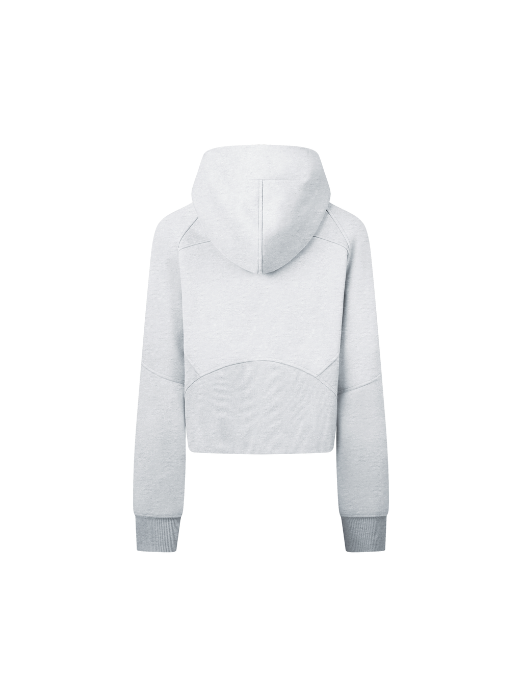 Cropped Zip-Through Hoodie