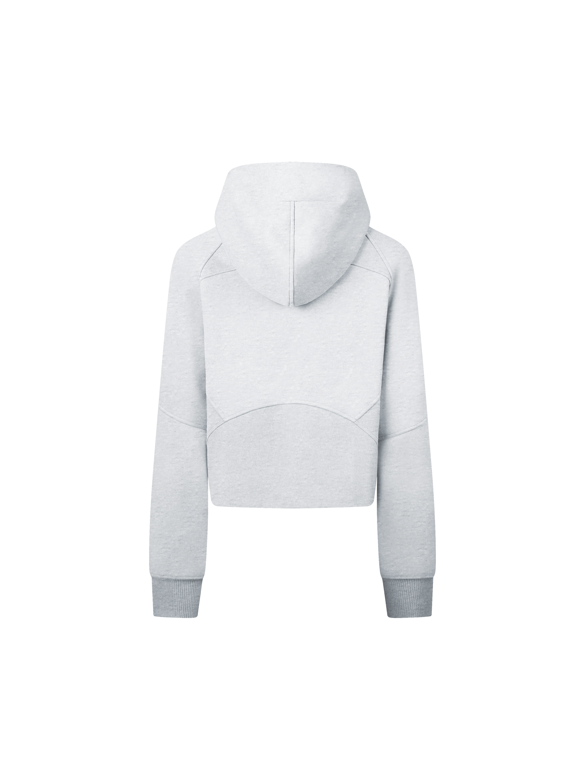 Cropped Zip-Through Hoodie