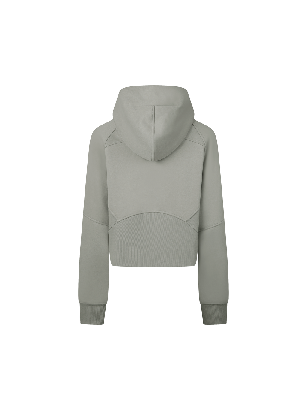 Cropped Zip-Through Hoodie