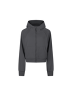 Cropped Zip-Through Hoodie