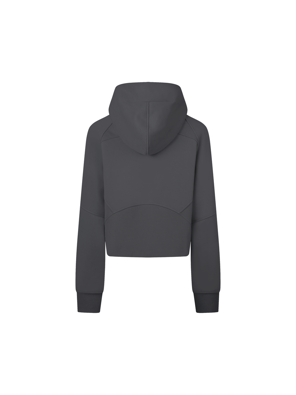 Cropped Zip-Through Hoodie