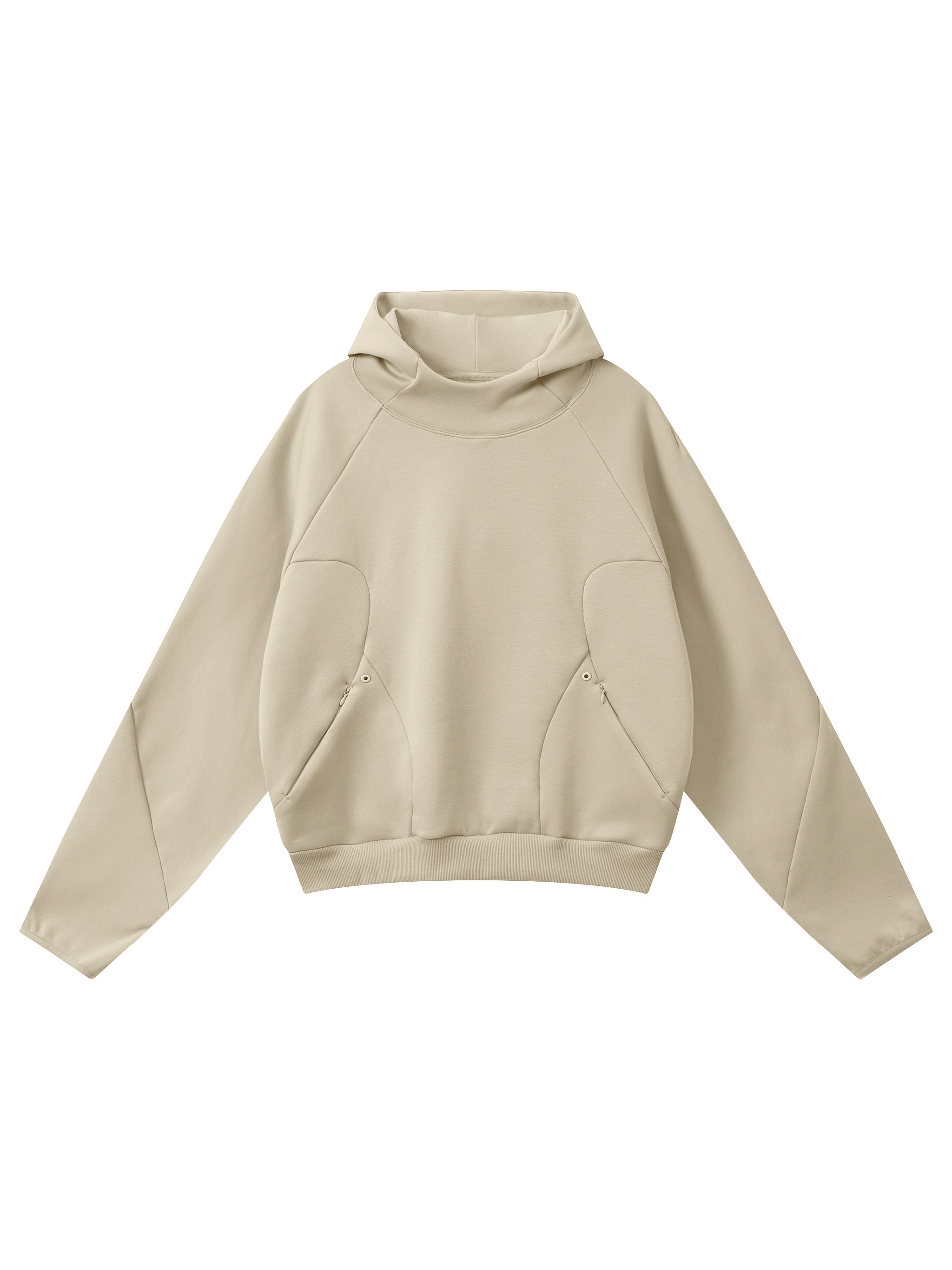 Curved Panel Raglan Hoodie
