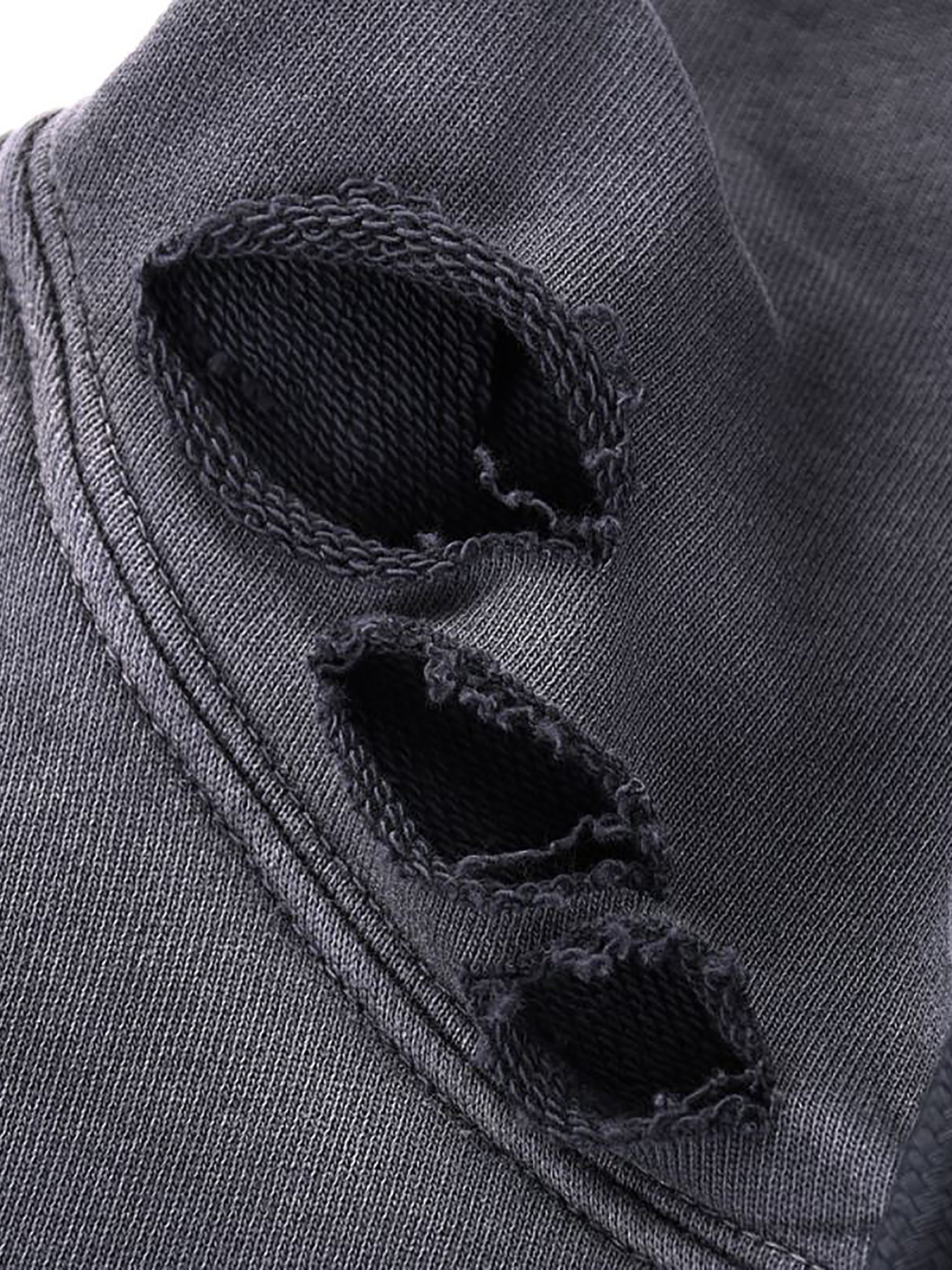 Distressed Vintage Wash Hoodie