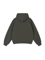 Dolman Sleeve Zip-Through Fleece  Hoodie