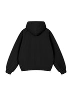 Dolman Sleeve Zip-Through Fleece  Hoodie