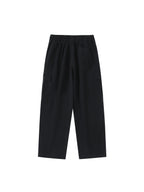 Drawstring Waist Straight-Leg Cargo Pants