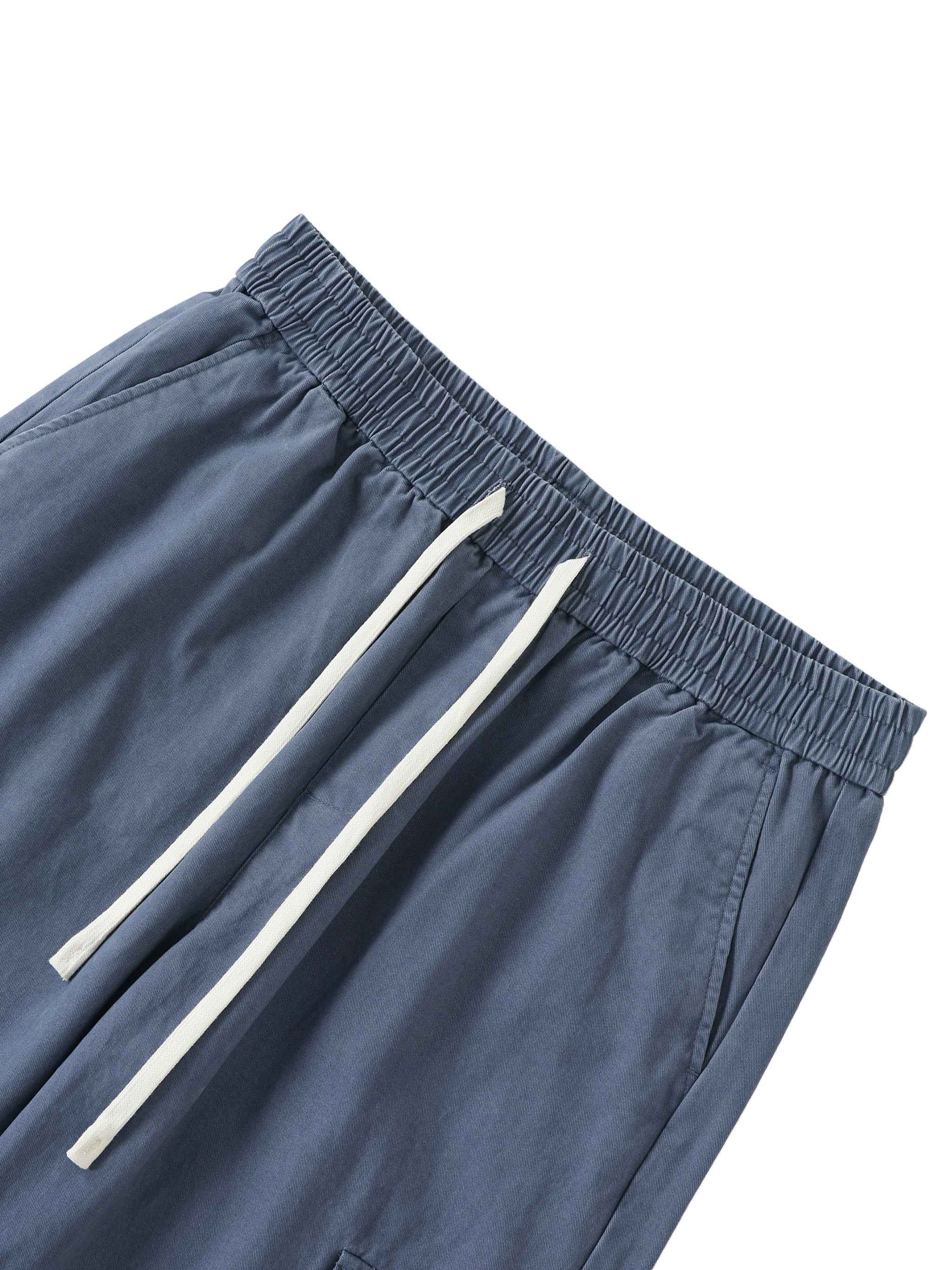 Drawstring Waist Straight-Leg Cargo Pants