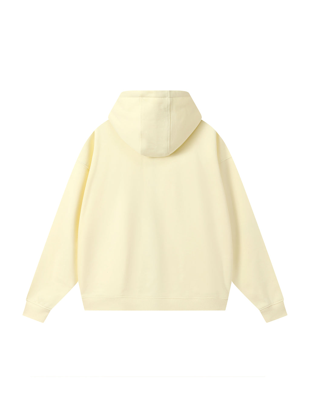 Drop-Shoulder Zip Up Hoodie