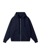 Drop-Shoulder Zip Up Hoodie