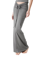 Dyed Washed Drawstring Maxi Skirt