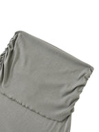 Dyed Washed Straight Hip-Hugging Slim Maxi Skirt