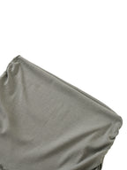Dyed Washed Straight Hip-Hugging Slim Maxi Skirt