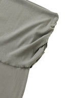 Dyed Washed Straight Hip-Hugging Slim Maxi Skirt