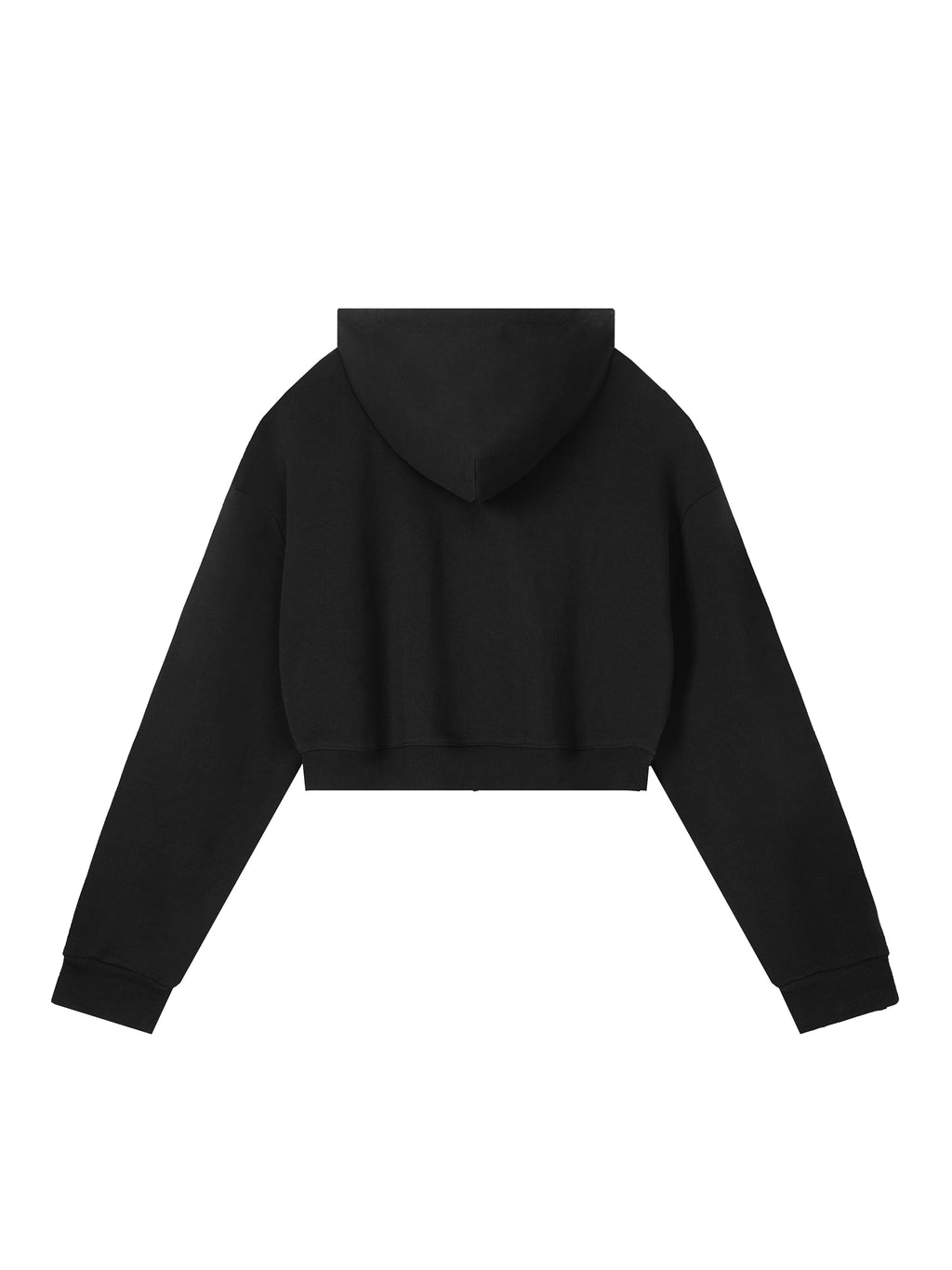 Essential Cropped Zip-Up Hoodie