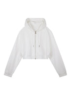 Essential Cropped Zip-Up Hoodie