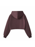 Essential Cropped Zip-Up Hoodie