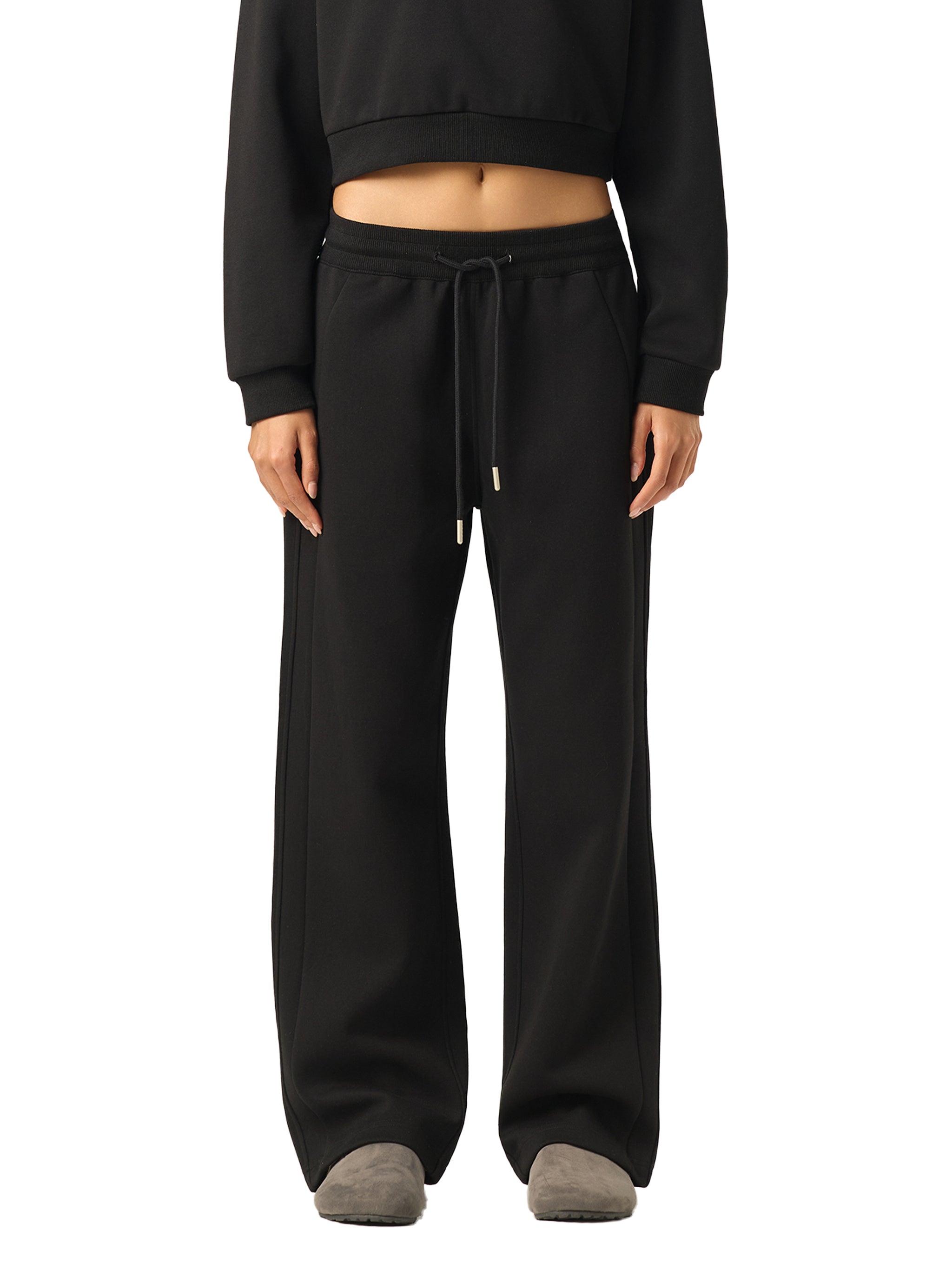 Essential Drawstring Straight-Leg Sweatpants