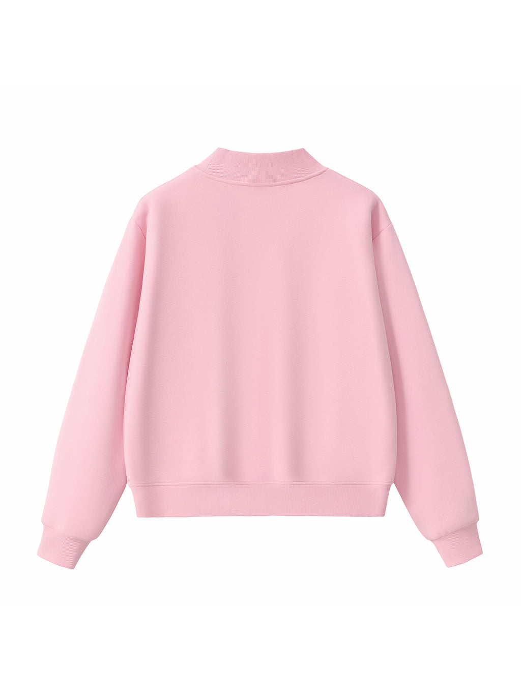 Essential Fleece Mock-Neck Crew Sweatshirt