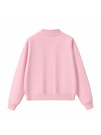 Essential Fleece Mock-Neck Crew Sweatshirt