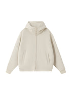 Essential Heavyweight High Neck  Zip-Up Hoodie