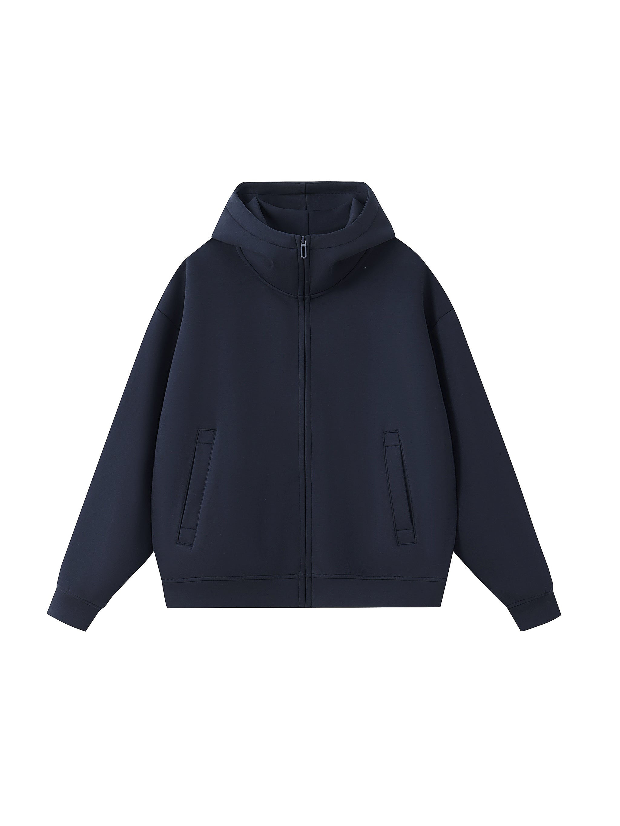 Essential Heavyweight High Neck  Zip-Up Hoodie