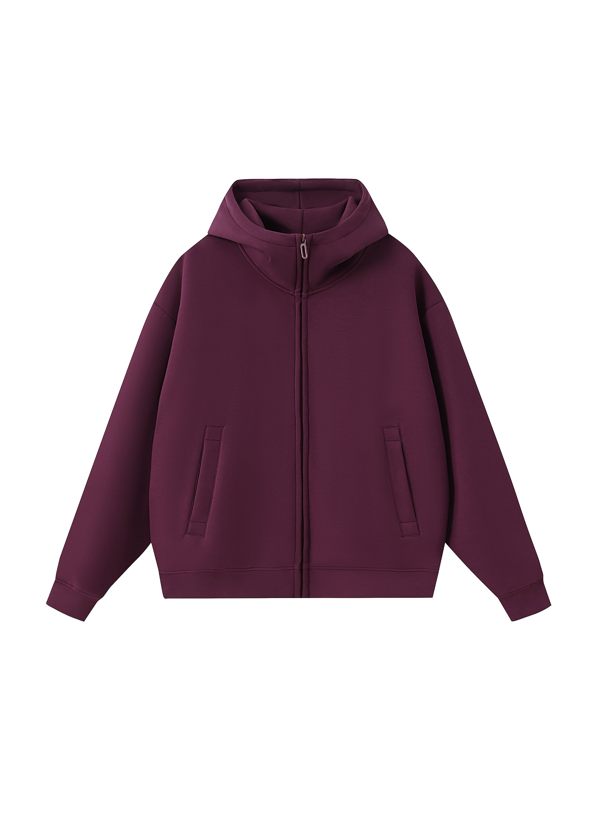Essential Heavyweight High Neck  Zip-Up Hoodie